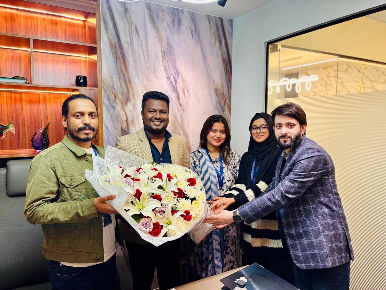 Honored to Host Mr. Mehedi Hasan Mithu at Aline Global Limited - Banani